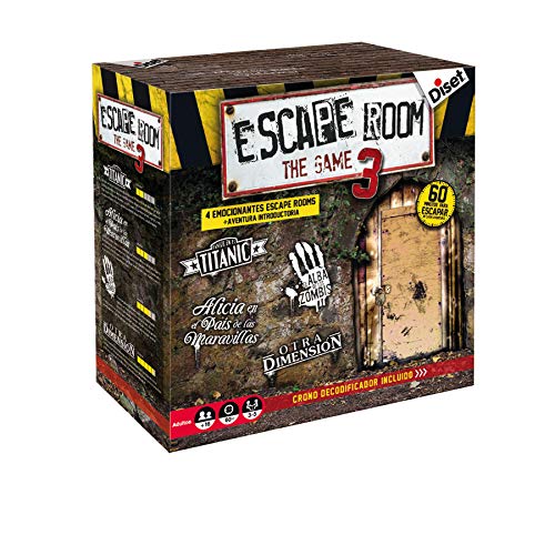Diset - Escape Room the game 3 - Juego de mesa adulto a partir de 16 años Diset - Escape Room the game 3 - Juego de mesa adulto a partir de 16 años