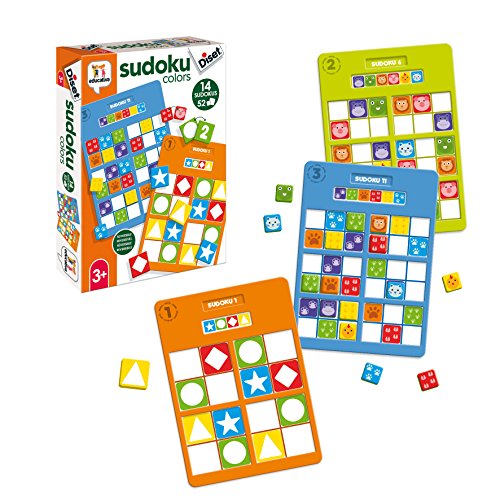 Diset- Sudoku Colors Juego Educativo para Niños, Multicolor (68969)