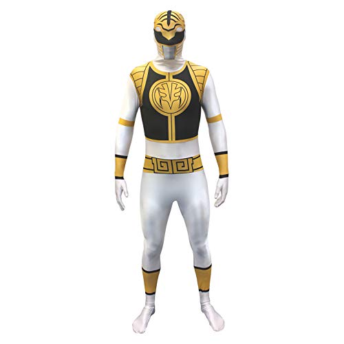 Disfraces - Mighty Morphin Power Rangers BLANCO - ADULTO X GRANDE - Morphsuits & lt; br & gt.