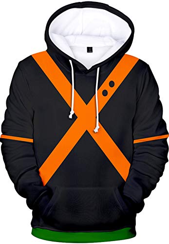 Disfraz unisex de Boku no Hero Academia para cosplay Million Ochaco Uraraka Bakugou Katsuki Asui Tsuyu All Might Sudadera con capucha My Hero Academia Versión 3 L