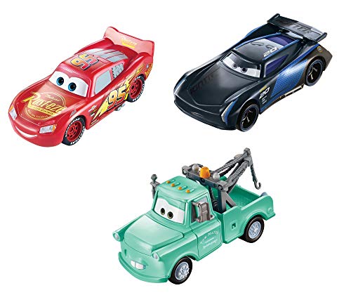 Disney Cars Pixar Pack 3 Rayo Mcqueen/Mate/Jackson Storm Cambio Color Cars (Mattel GPB03)