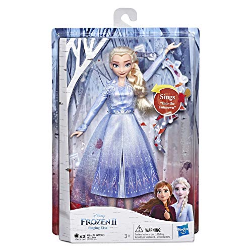 Disney Frozen Muñeca de Moda de Elsa con música Vestido Azul Inspirado en Disney Frozen 2, Juguete para niños de 3 años en adelante Disney Frozen Muñeca de Moda de Elsa con música Vestido Azul Inspirado en Disney Frozen 2, Juguete para niños de 3 años en adelante