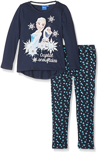 Disney Frozen Niña de set de cristal copos de nieve pijama de Frozen Azul azul (marino) 5-6 Años Disney Frozen Niña de set de cristal copos de nieve pijama de Frozen Azul azul (marino) 5-6 Años