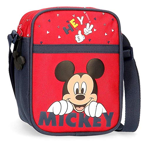Disney Happy Mickey Bandolera Rojo 15x19x10 cms Poliéster Disney Happy Mickey Bandolera Rojo 15x19x10 cms Poliéster