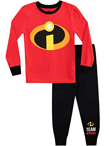 Disney Pijamas de Manga Larga para niños The Incredibles Ajuste Ceñido Rojo 2-3 Años