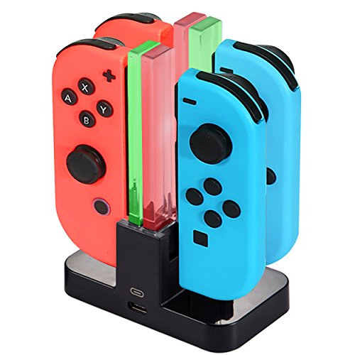Diyife Base de Carga para Switch, 4 en 1 Cargador del Controlador para Nintendo Switch, Estación de Carga de Controlador con Puerto USB-C, Indicador LED Diyife Base de Carga para Switch, 4 en 1 Cargador del Controlador para Nintendo Switch, Estación de Carga de Controlador con Puerto USB-C, Indicador LED