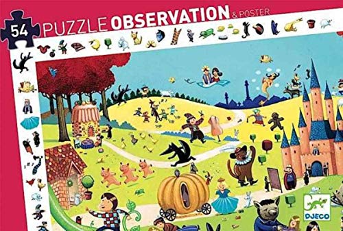 Djeco- Rompecabezas de observación, Multicolor (DJ07561) Djeco- Rompecabezas de observación, Multicolor (DJ07561)