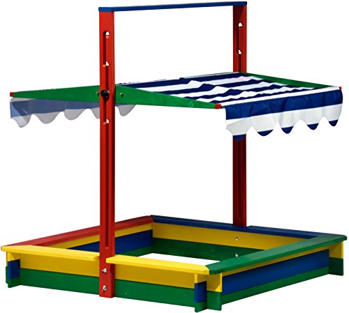 dobar 94356FSC – Caja de Arena de Madera con Tapa, con Techo de Cierre Especial, Caja de Arena Grande XL Cuadrada con Tapa, 120 x 120 x 120 cm, Madera FSC, Multicolor dobar 94356FSC – Caja de Arena de Madera con Tapa, con Techo de Cierre Especial, Caja de Arena Grande XL Cuadrada con Tapa, 120 x 120 x 120 cm, Madera FSC, Multicolor