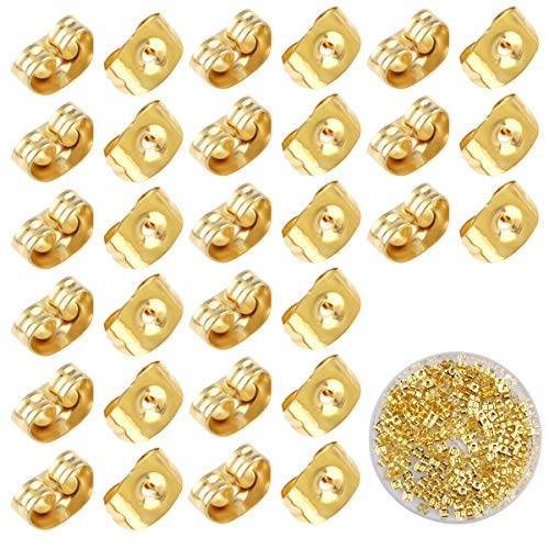 Dokpav 200PCS Universal Tapones de Pendiente Topes de Espalda de Seguridad de Pendiente, Plata Dorada Aretes de Mariposas, Tuercas de Pendientes, Pendiente para Pendientes de Gancho Anzuelo (A) Dokpav 200PCS Universal Tapones de Pendiente Topes de Espalda de Seguridad de Pendiente, Plata Dorada Aretes de Mariposas, Tuercas de Pendientes, Pendiente para Pendientes de Gancho Anzuelo (A)