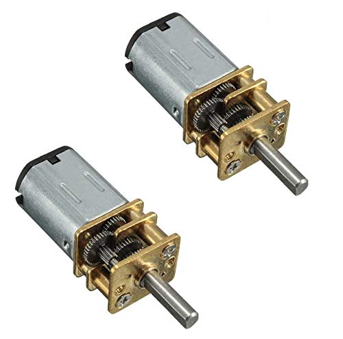 DollaTek 2Pcs DC 9V 105RPM 3mm Eje Mini Metal Gearwheel Gear Motor GA12-N20 DollaTek 2Pcs DC 9V 105RPM 3mm Eje Mini Metal Gearwheel Gear Motor GA12-N20