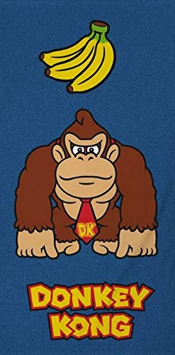 Donkey Kong - Toalla de baño: 140 x 70 cm.