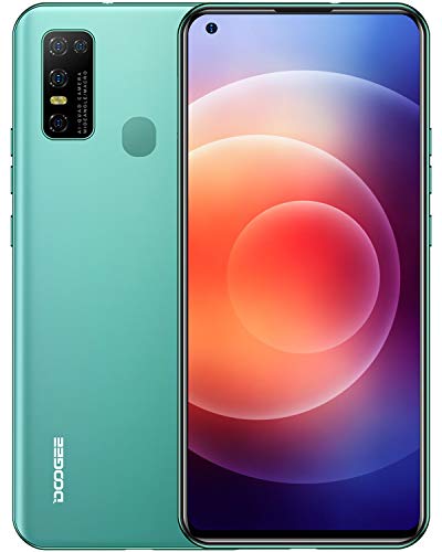 DOOGEE N30 Moviles, Pantalla de 6.55" DotDisplay, 4 GB+128 GB, 4G Smartphone Cámara Cuádruple de 16 MP, 8MP Frontal Cámara, Procesador Octa-Core, Batería 4500 mAh, Android 10 Telefono Movil, Verde