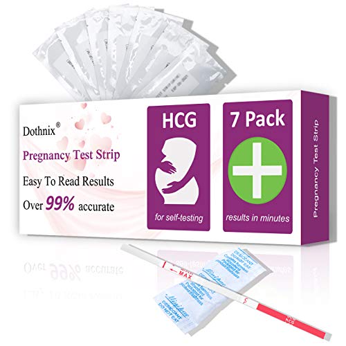 dothnix 7xTest de Embarazo Ultrasensibles,Tiras Prueba de Embarazo Nuevo Formato Económico,25 mIU/ml(Rojo, 7PC) dothnix 7xTest de Embarazo Ultrasensibles,Tiras Prueba de Embarazo Nuevo Formato Económico,25 mIU/ml(Rojo, 7PC)
