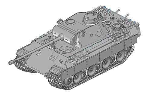 Dragon Models DR6940 - Modelo de vehículo de Guerra de plástico para Montar - SD.Kfz.171 Panther Ausf.D Mit Pantherturm, Escala 1:35
