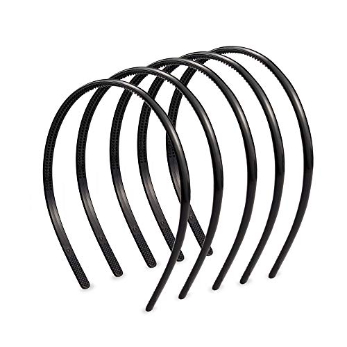 Ealicere 6 Piezas Liso Diademas de Plástico,Fina Diadema Plano con Dientes,Banda de Pelo Bucle de Pelo de Peine,Unisexo Negra Fina Diadema Plano(ancho 8mm) Ealicere 6 Piezas Liso Diademas de Plástico,Fina Diadema Plano con Dientes,Banda de Pelo Bucle de Pelo de Peine,Unisexo Negra Fina Diadema Plano(ancho 8mm)