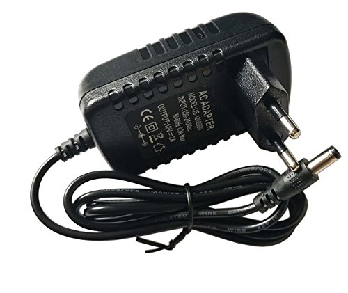 easyday 12V 2A Power Adapter, AC to DC, 2.1 mm x 5.5 mm Plug, regulated 12V 2A Power Supply Wall Plug