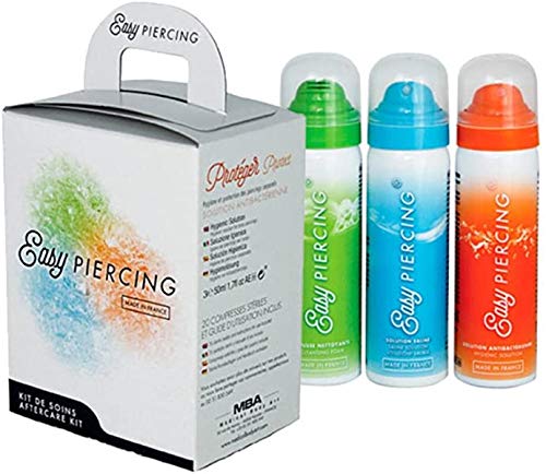 EasyPiercing - Kit de cuidado de los piercings para el cuerpo y la oreja EasyPiercing - Kit de cuidado de los piercings para el cuerpo y la oreja