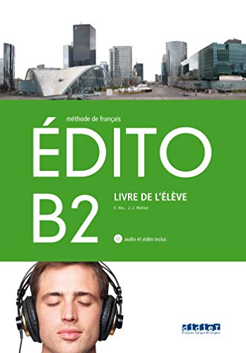 EDITO B2 ELEVE+CD+DVD - 9788490492055 (Nouvel Edito)