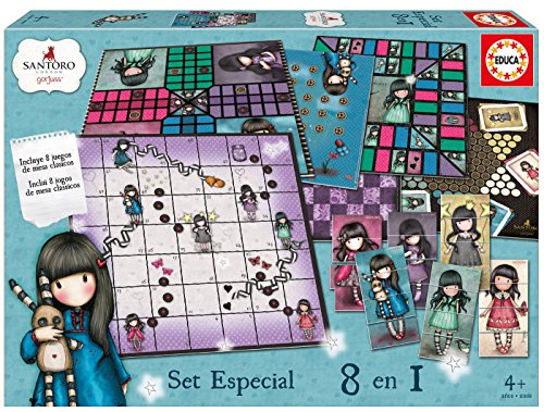 Educa - Set Especial 8 En 1 Gorjuss: Juego de la oca, Parchís, Caracoles, Carrera de caballos, Tres en raya, Escaleras y toboganes, Dominó y Juego de personajes, a partir de 4 años (17291) Educa - Set Especial 8 En 1 Gorjuss: Juego de la oca, Parchís, Caracoles, Carrera de caballos, Tres en raya, Escaleras y toboganes, Dominó y Juego de personajes, a partir de 4 años (17291)