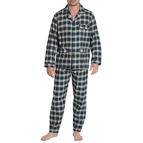 El Búho Nocturno The Gentlemen's Choice Pijama Premium de Caballero de Manga Larga y Chaqueta a Botones clásico a Cuadros de Franela de algodón Especial para Invierno M Verde Cuadros El Búho Nocturno The Gentlemen's Choice Pijama Premium de Caballero de Manga Larga y Chaqueta a Botones clásico a Cuadros de Franela de algodón Especial para Invierno M Verde Cuadros