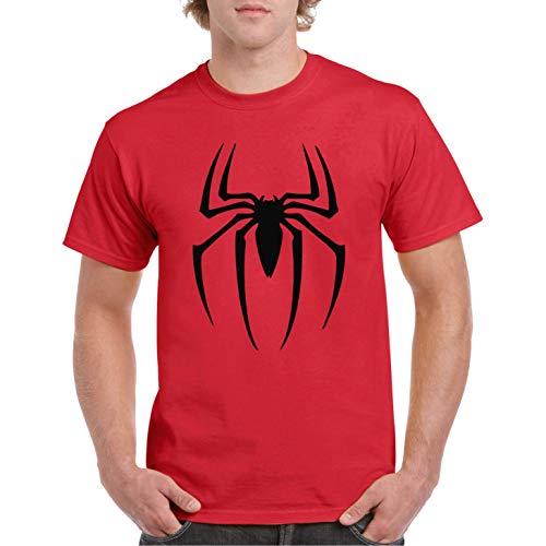 El Hombre Araña - Camiseta Manga Corta (Rojo, S)