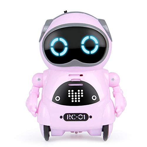 Eletam Mini Robot de Bolsillo Inteligente de Voz Multifuncional eléctrico Educación temprana Historia interactiva Robot de Historia Robot