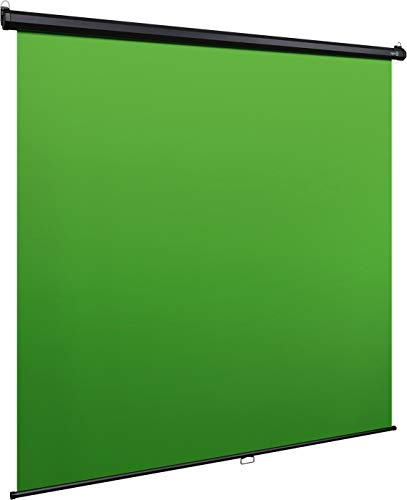 Elgato Green Screen MT - Panel Chromakey colgable, Bloqueo y replegado automáticos, Tejido Resistente Antiarrugas, Montaje en pared/techo (190 x 200 cm)