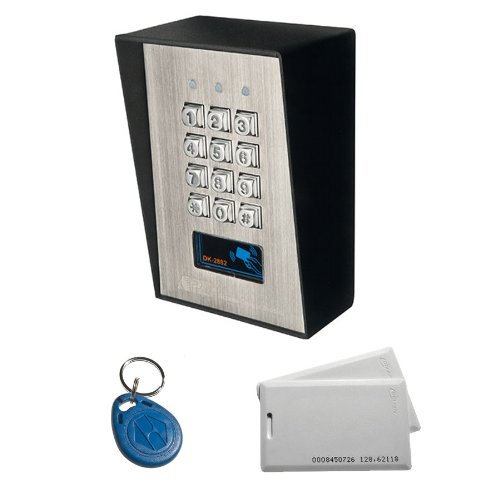 ELV 3018 - Cerradura con código protegida contra vandalismo, con lector de tarjetas RFID