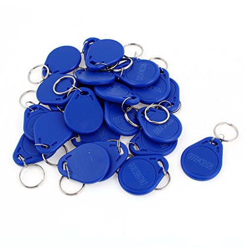 EM4100 125KHz puerta azul Control tarjetas de proximidad RFID ID Llaveros 25 piezas EM4100 125KHz puerta azul Control tarjetas de proximidad RFID ID Llaveros 25 piezas
