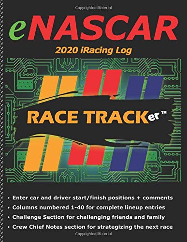 eNASCAR 2020 iRACING LOG: Race Log and Driver Stats - "Be a part of the race!" 40 car lineup for each race. Enter Driver start/finish positions, add ... + notes section for strategies. Fun for all!