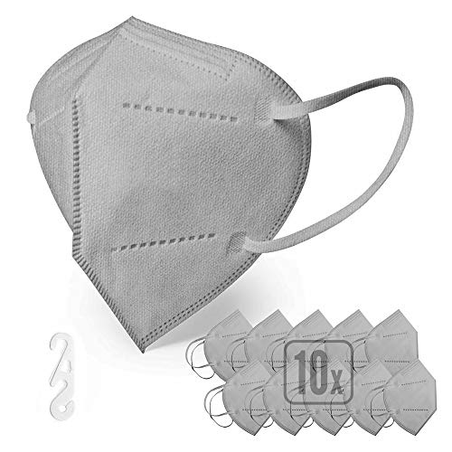 ENERGY BALANCE 10 Mascarillas FFP2 color gris Homologada CE 0284, Embolsado Individual y ajuste craneal Proteccion EPI (10-GREY) ENERGY BALANCE 10 Mascarillas FFP2 color gris Homologada CE 0284, Embolsado Individual y ajuste craneal Proteccion EPI (10-GREY)