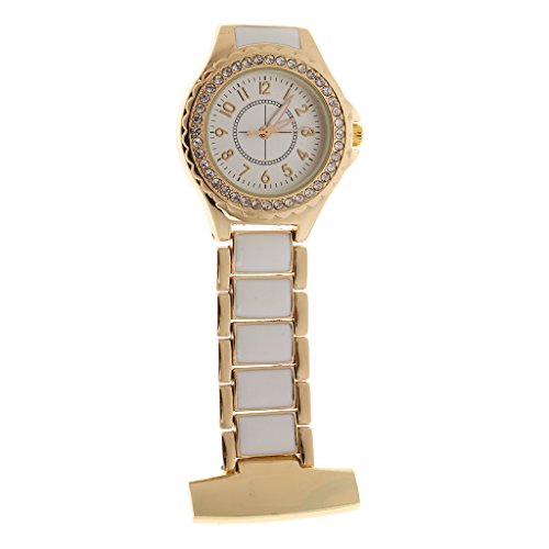 Enfermera Portatil Cuidadores De Oro Diamantes De Imitacion Reloj De Bolsillo De Bolsillo De Cristal Broche Pin Enfermera Portatil Cuidadores De Oro Diamantes De Imitacion Reloj De Bolsillo De Bolsillo De Cristal Broche Pin