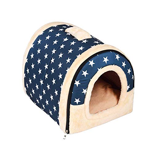 Enko 2 en 1 Cómodo Casa para Mascotas y Sofá, Interiores y Exteriores Portátil Plegable de Cama para Perro/Cama para Gato. Una Casa Caliente para su Mascota. (Medium, Blue) Enko 2 en 1 Cómodo Casa para Mascotas y Sofá, Interiores y Exteriores Portátil Plegable de Cama para Perro/Cama para Gato. Una Casa Caliente para su Mascota. (Medium, Blue)