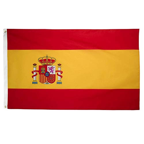 Ericraft Bandera de España Grande 90x150cms Bandera de España balcón para Exterior Reforzada y con 2 Ojales metálicos, Bandera España Grande Spanish Flag Ericraft Bandera de España Grande 90x150cms Bandera de España balcón para Exterior Reforzada y con 2 Ojales metálicos, Bandera España Grande Spanish Flag