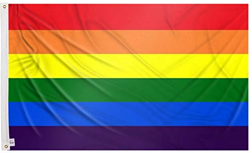 Ericraft Bandera LGTB Grande 90x150cms Bandera Gay balcón para Exterior Reforzada y con 2 Ojales metálicos, Bandera Orgullo Gay Pride Flag Bandera Arcoiris LGBT Flag Ericraft Bandera LGTB Grande 90x150cms Bandera Gay balcón para Exterior Reforzada y con 2 Ojales metálicos, Bandera Orgullo Gay Pride Flag Bandera Arcoiris LGBT Flag