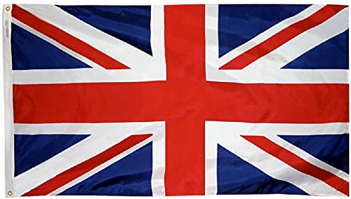 Ericraft Bandera Reino Unido Grande 90x150cms Bandera Inglesa balcón para Exterior Reforzada y con 2 Ojales metálicos, Bandera de Gran Bretaña