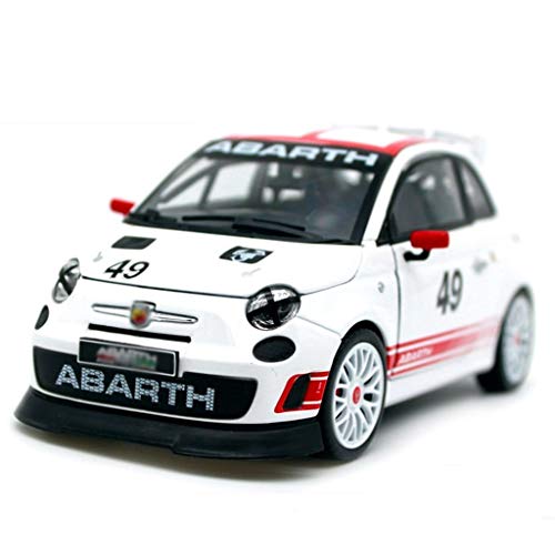 Escala 1:24 de fundición a presión Modelo de Coche/Compatible con FIAT 500 Abarth Assetto/Simulación de aleación Modelo de Coche de Rally Car Model (Color : White, Size : 16cm*8cm*6.4cm) Escala 1:24 de fundición a presión Modelo de Coche/Compatible con FIAT 500 Abarth Assetto/Simulación de aleación Modelo de Coche de Rally Car Model (Color : White, Size : 16cm*8cm*6.4cm)