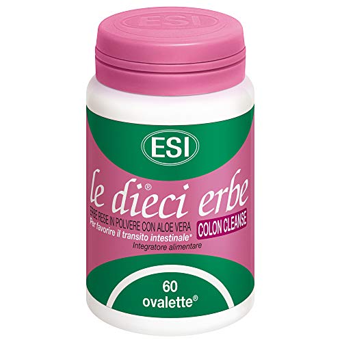 ESI Le Dieci Erbe - Integratore Colon Cleanse Regolarità Intestinale,60 Ovalette ESI Le Dieci Erbe - Integratore Colon Cleanse Regolarità Intestinale,60 Ovalette