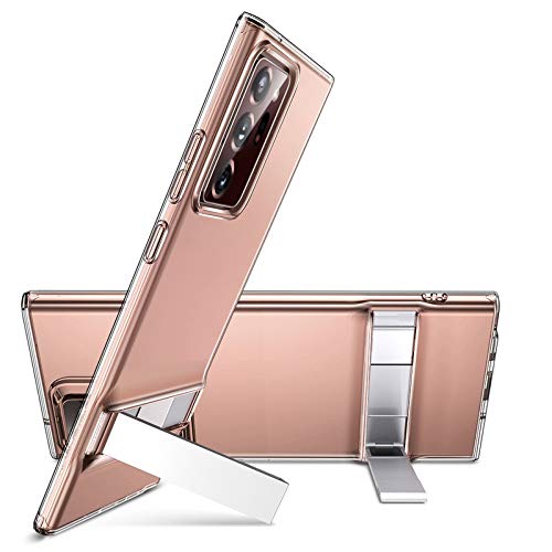 ESR Funda Metal Kickstand para Samsung Note 20 Ultra 5G 2020[Soporte Vertical y Horizontal] [Protección Reforzada contra Caídas] Funda para Samsung Galaxy Note 20 Ultra 5G[Transparente]