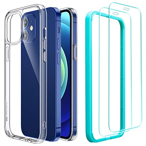 ESR Funda y 2 Protector de Pantalla Compatible con iPhone 6.1 Pulgadas 12,12 Pro 2020