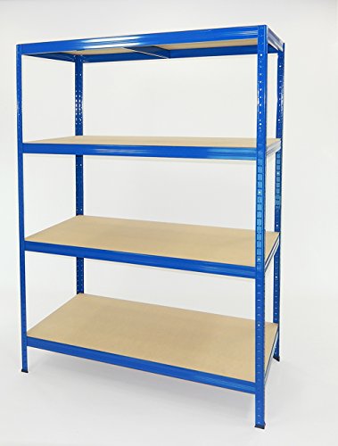 Estantería Metálica Futtal de 180x120x60 con 4 Pisos Muy Fuerte Azul Estantería Metálica Futtal de 180x120x60 con 4 Pisos Muy Fuerte Azul
