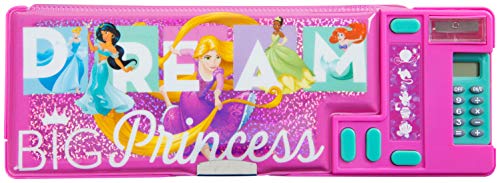 Estuche Escolar Disney para Niñas Dos Cremalleras Cenicienta Jasmine Rapunzel Ariel La Sirenita