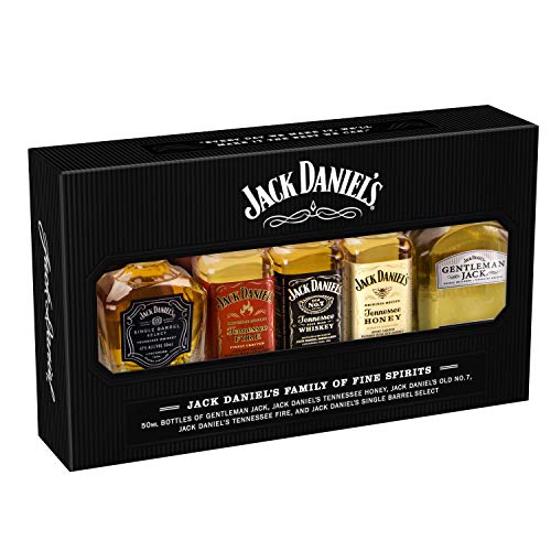 Estuche Jack Daniel´s family of fine Spirits Pack 5 botellitas de 50ml cada uno Estuche Jack Daniel´s family of fine Spirits Pack 5 botellitas de 50ml cada uno