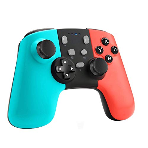 ETPARK Mando para Nintendo Switch, Bluetooth Inalámbricos Pro Nintendo Switch Gamepad Controlador Joystick con Batería Recargable, Vibración, Turbo, Giroscopio Función para Switch/Lite