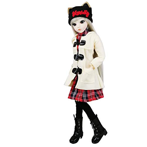 EVA BJD 1/3 bola mecánica Muñeca articulada con el sistema completo de ropa de abrigo Zapatos Calcetines pantalones pelo Accesorios, 1,9 ft Altura 23in (Selena) EVA BJD 1/3 bola mecánica Muñeca articulada con el sistema completo de ropa de abrigo Zapatos Calcetines pantalones pelo Accesorios, 1,9 ft Altura 23in (Selena)