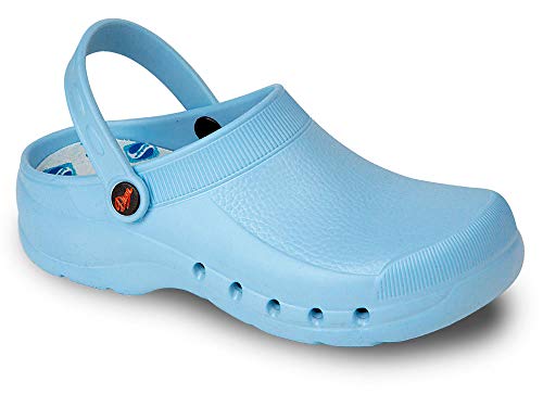 EVA Color Celeste Talla 37, Zueco de Trabajo para sanidad y hostelería Unisex Certificado CE EN ISO 20347 Marca DIAN EVA Color Celeste Talla 37, Zueco de Trabajo para sanidad y hostelería Unisex Certificado CE EN ISO 20347 Marca DIAN