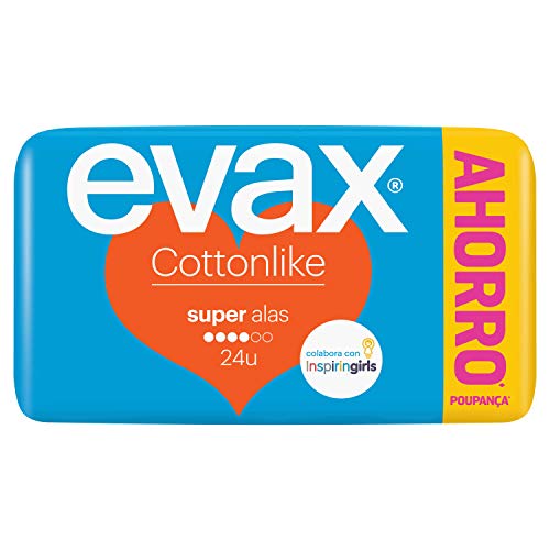 Evax Cottonlike Super Compresas Con Alas 24u Evax Cottonlike Super Compresas Con Alas 24u