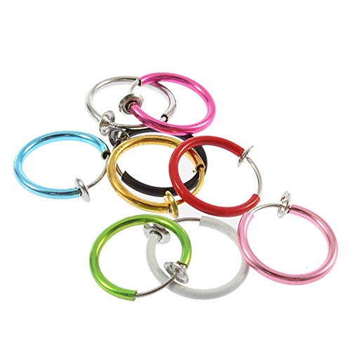 Excited Promotion Buy 3 Get 2 Free 1pc Clip on Fake Hoop Boby Nose Lip Ear Piercing Ring Stud Earring by EG GIFTS Excited Promotion Buy 3 Get 2 Free 1pc Clip on Fake Hoop Boby Nose Lip Ear Piercing Ring Stud Earring by EG GIFTS