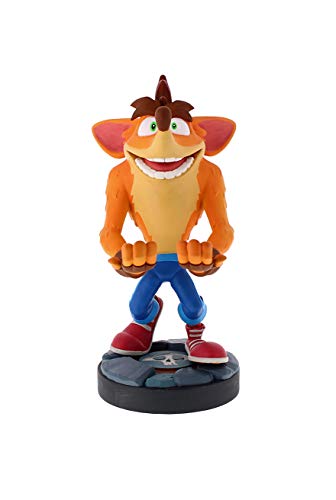 Exquisite Gaming - Exquisite Gaming - Cable guy Crash Bandicoot Quantum, soporte de sujeción y carga para mando de consola y/o smartphone Exquisite Gaming - Exquisite Gaming - Cable guy Crash Bandicoot Quantum, soporte de sujeción y carga para mando de consola y/o smartphone
