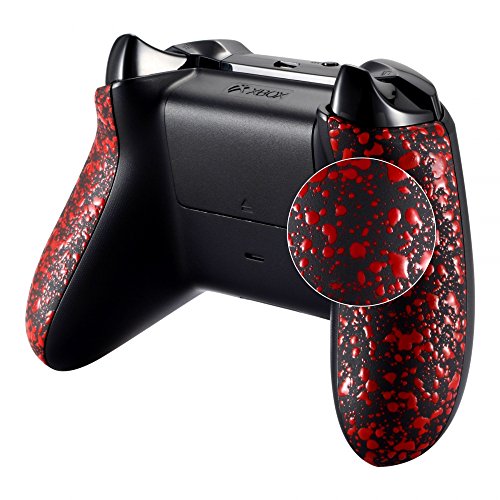eXtremeRate Agarre Antideslizante para Mando Xbox One S/X Empuñaduras Accesorios Asa Izquierda Derecha Mango de reemplazo Carcasa de Grip para Mando de Xbox One S X(Model 1708) Salpicaduras Rojas eXtremeRate Agarre Antideslizante para Mando Xbox One S/X Empuñaduras Accesorios Asa Izquierda Derecha Mango de reemplazo Carcasa de Grip para Mando de Xbox One S X(Model 1708) Salpicaduras Rojas
